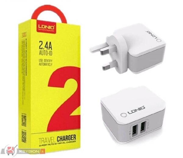 Ldnio Dual USB Auto ID Travel Charger A2203