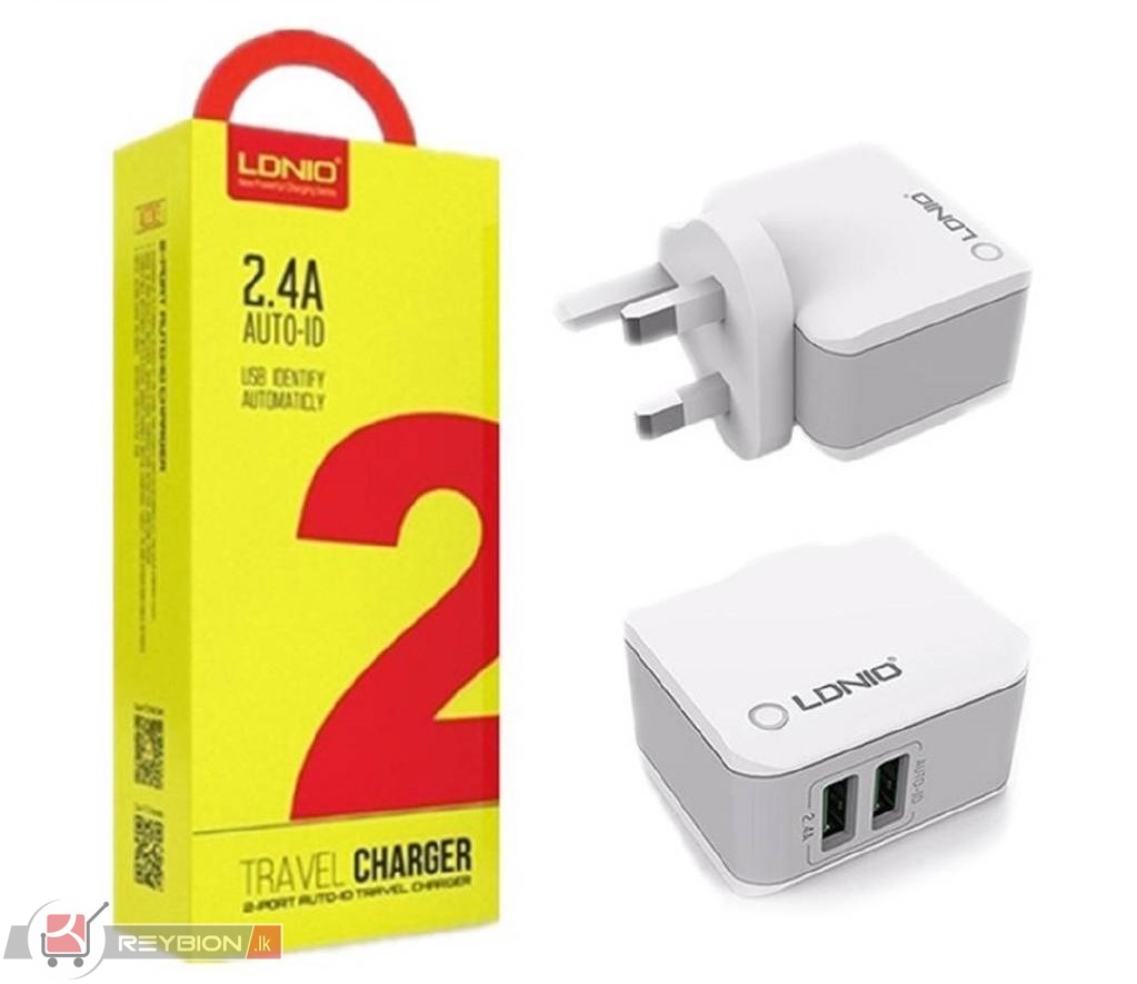 LDNIO Dual USB Auto ID Travel Charger A2203 - Reybion